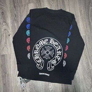Chrome Hearts Long Sleeve T Shirt Multicolour Horseshoe Size Medium